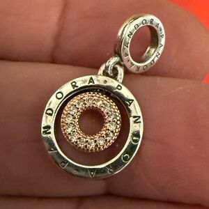 Pandora Silver and Rose Gold Charm